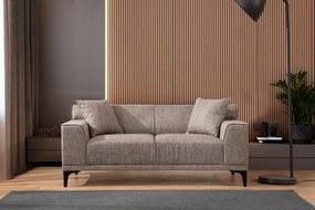 Sofá de 2 Lugares Petra – Cor Fawn – 165x87x86 cm