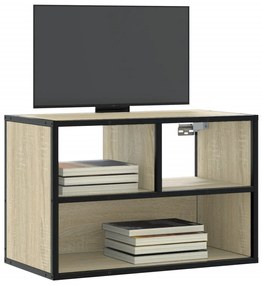 Móvel p/ TV 60x31x39,5 cm deriv. madeira/metal carvalho sonoma