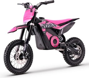 Mini moto elétrica para crianças velocidade até 28 km/h C/Limitador 1100W Roan 907 36V 12/10" Rosa
