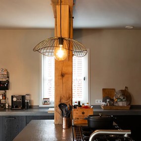 Candeeiro de suspensão design preto 50 cm - Pua