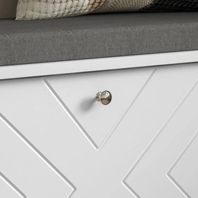 Banco Sapateira – Løvik – 80x26x44,5 cm – Branco