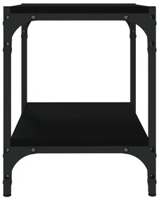 Móvel de TV 40x33x41 cm derivados de madeira e aço preto