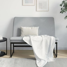 vidaXL Banco 100x75x76 cm tecido cinzento-claro