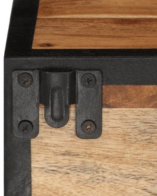 Mesa de cabeceira de parede 35x35x20 cm madeira acácia maciça