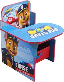 Secretaria Infantil Patrulha Pata 52x60x50cm AZUL VERMELHO