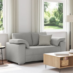 Sofá Loveseat vidaXL Cinza Nuvem 120 cm Tecido