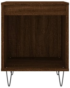 Mesa cabeceira 40x35x50 cm derivados madeira carvalho castanho
