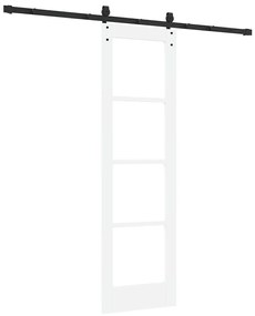 Porta Deslizante vidaXL com Conjunto de Hardware Branca 61x198,5 cm Ma
