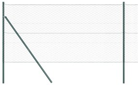 Cerca Hexagonal vidaXL Verde 1,2x50 m Aço