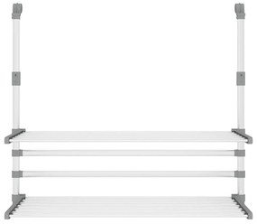 Estendal para varanda 89x25x(60-95) cm alumínio