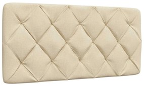 Cama com colchão 100x200 cm tecido cor creme