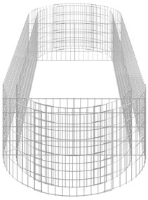 Canteiro elevado/cesto gabião 300x100x50 cm ferro galvanizado