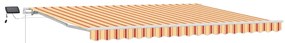 Toldo Retrátil Amarelo e laranja 450 × 300 cm amarelo e laranja
