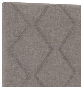 Cabeceira Design de Blocos de Diamante Taupe 200 cm Tecido