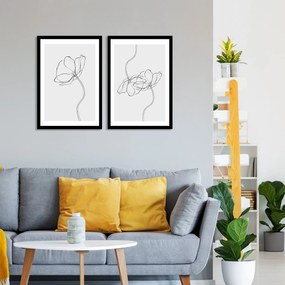 Pintura Decorativa em MDF com Moldura 2Psctcız-008 – Multicolor – 36 x