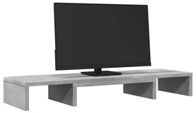 Suporte p/ monitor ajustável derivados madeira cinzento cimento