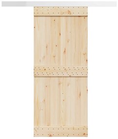Kit de ferragens para porta de correr tira liga alumínio 183 cm