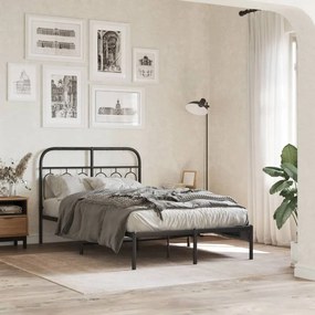 Cabeceira de cama 120 cm metal preto