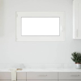 vidaXL Janela de porão "RISOR" 100x50 cm oscilobatente DIN esquerda antracite