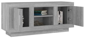Móvel de TV 102x35x45 cm derivados de madeira cinzento sonoma