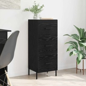 vidaXL Buffet Carvalho preto 34 x 34,5 x 90 cm Madeira processada