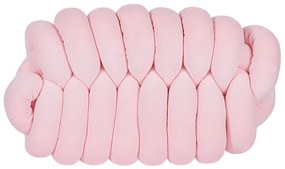 Almofada decorativa com nó rosa 45 x 25 cm PANARA Beliani