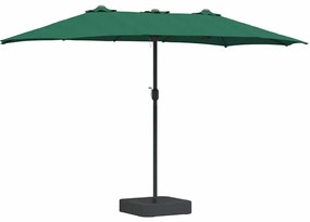 Guarda-sol de Jardim Verde 385 x 209 x 244 cm tecido