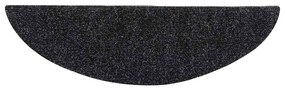 Tapetes de escada autoadesivos 10 pcs 56x17x3 cm preto