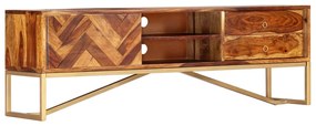 vidaXL Móvel de TV 140x30x45 cm madeira de acácia maciça