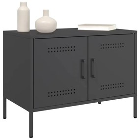 Móveis de TV 2 pcs 68x39x50,5 cm aço preto