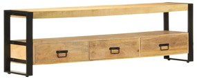 Móvel de TV 150x30x45 cm madeira de mangueira maciça