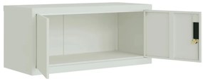 Arquivador 90x40x130 cm aço cinzento-claro