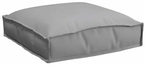 Almofadas de palete para assento, 6 pcs, cinza, 40x40x8 cm, tecido Oxf