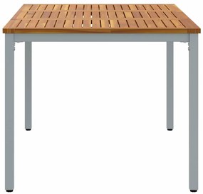 Mesa de Jardim 150 x 90 x 75 cm em Madeira de Acácia e Metal