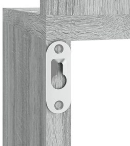 Estante canto 20x20x127,5 cm derivados madeira cinzento sonoma