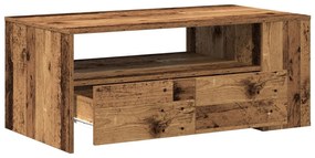 Mesa de Centro em Madeira Velha 102x55x43,5 cm em Madeira Engenharia