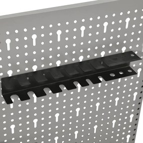 Placas perfuradas de parede 3 pcs 40x58 cm aço