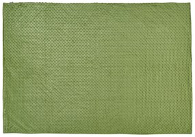 Capa de cobertor pesado em tecido verde 120 x 180 cm CALLISTO Beliani