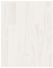 Móvel de TV 70x33x42 cm madeira de pinho maciça branco