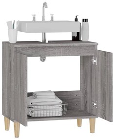 Móvel p/ lavatório 58x33x60 cm derivados madeira cinza sonoma