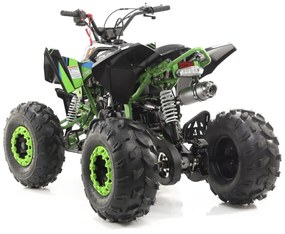 MINI MOTO 4 GASOLINA PARA CRIANÇAS velocidade até 45Km/h Roan 125cc semiautomático Falcon RN-1-2-3 R8 Verde