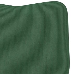 Poltrona Relaxante vidaXL Verde Selva em Tecido Veludo