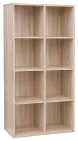 Estante com 8 cubos para livros e objetos decorativos | VASAGLE | 129,5 x 65,5 x 30 cm | natural | LBC24NL.