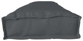 Capa de Almofada para Banco Antracite 200 x 40 x 8 cm - Tecido Oxford