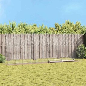 vidaXL Gaiola para galinhas 2 pcs Prateado 600 x 100 x 210 cm