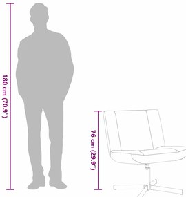 Cadeira de Descanso Azul Tecido Médio Ergonómica