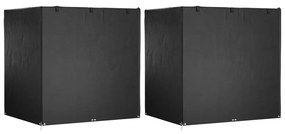 vidaXL Capas p/ banco baloiço 2 pcs 12 ilhós 220x177x220 polietileno