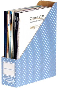 Porta-revistas Fellowes 4482101 Azul A4 Cartão Reciclado 10 Unidades (7,8 X 31,1 X 25,8 cm)