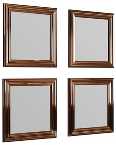 Conjunto de Espelhos Loza – Bronze – 40 cm x 40 cm x 3 cm