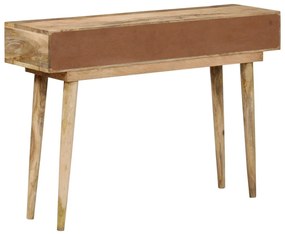 Mesa consola 110x30x75 cm madeira de mangueira maciça